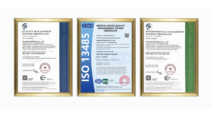 Rapiddirect Certifications