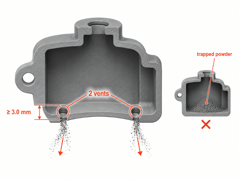 3D printing design flaw comparison