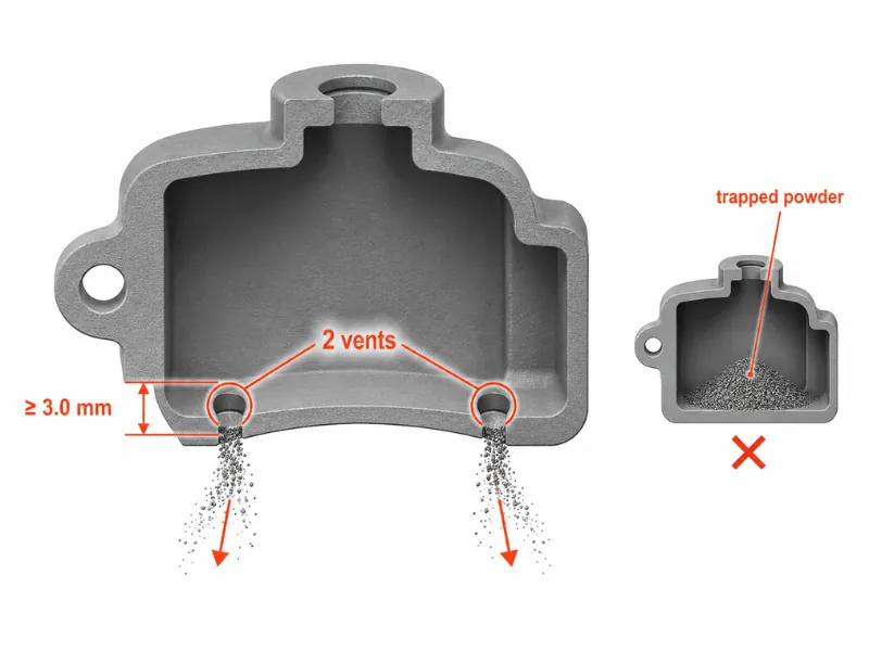 3D printing design flaw comparison