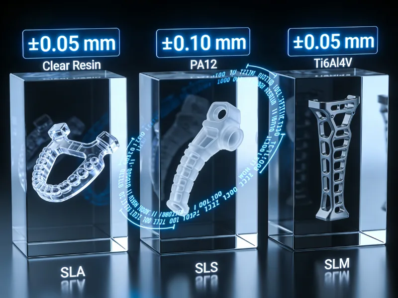 SLA SLS SLM in medical 3d printing