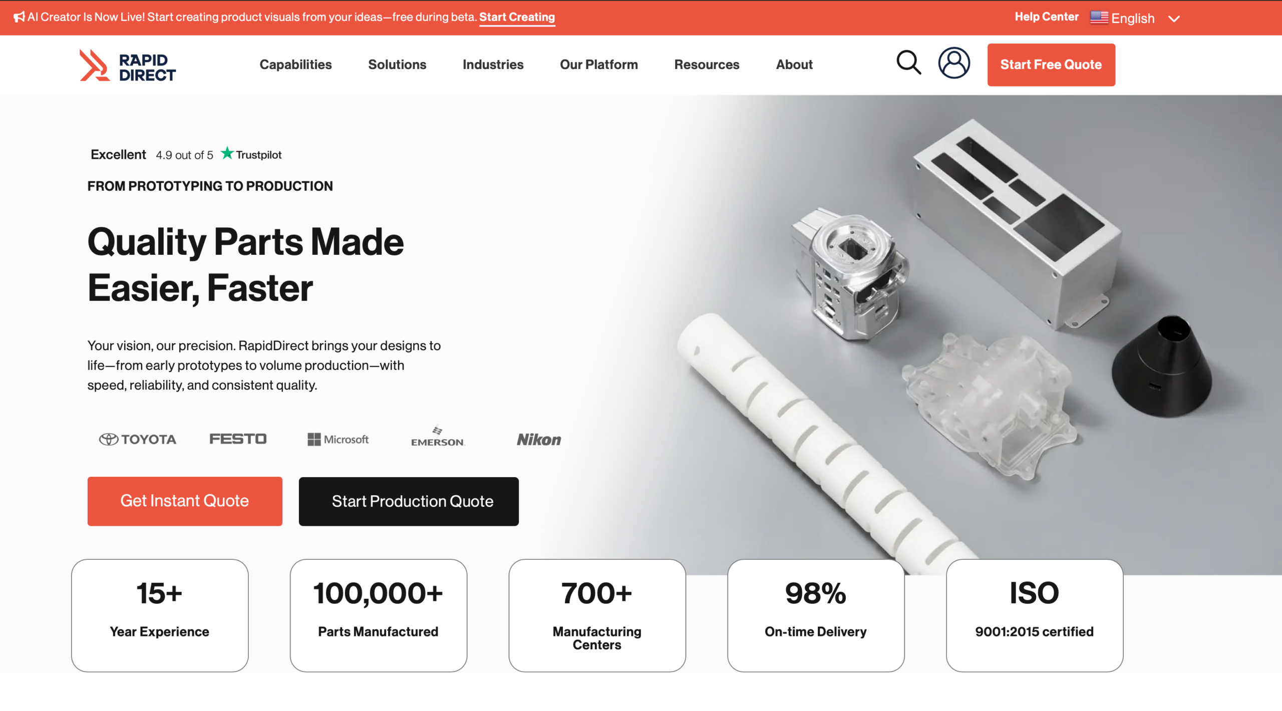 Rapiddirect the best Injection Molding company