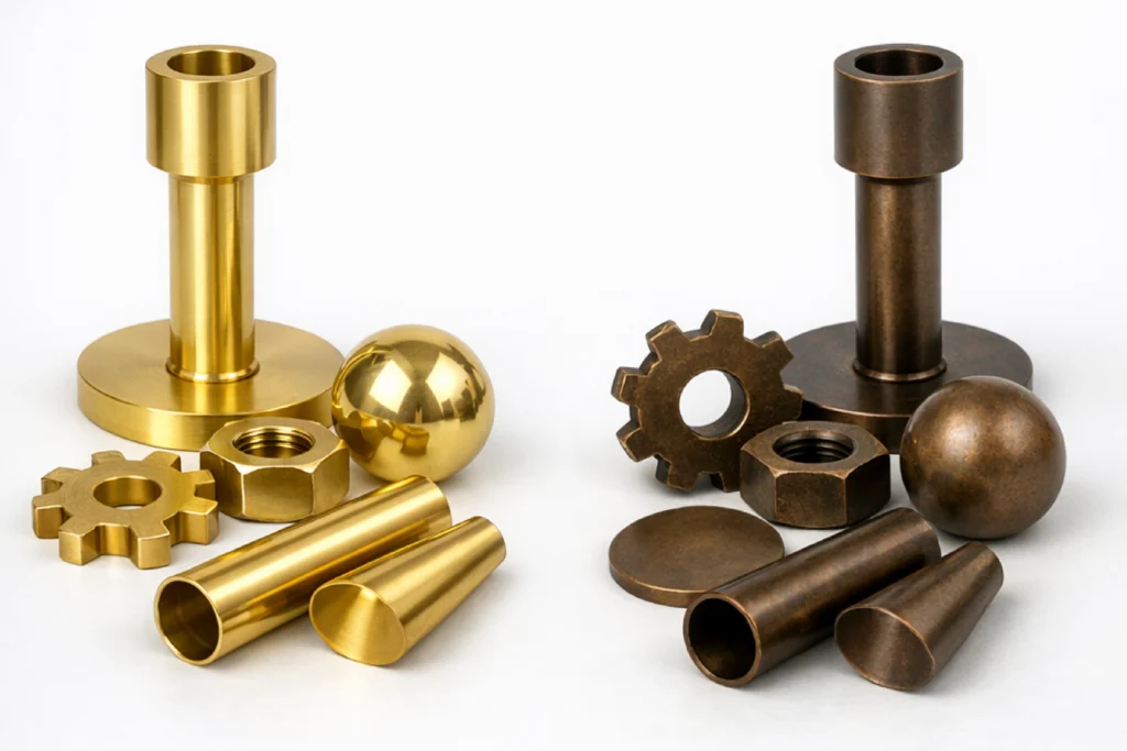 Brass vs bronze: machining and fabrication services
