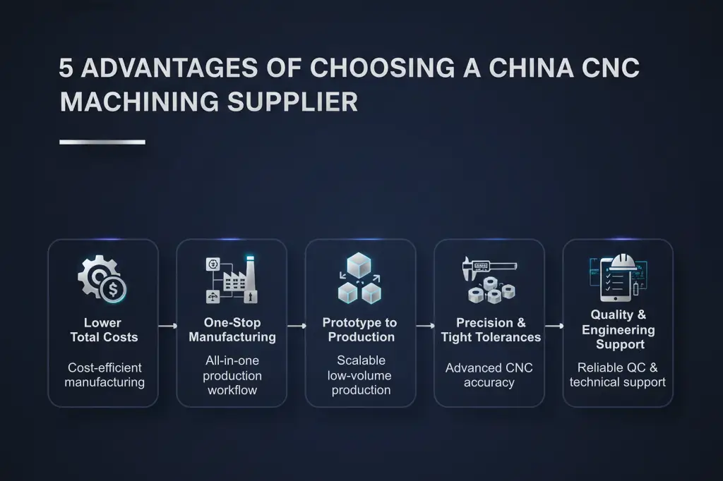 5 Advantages Of Chooing A China Cnc Manufacturing Supplier