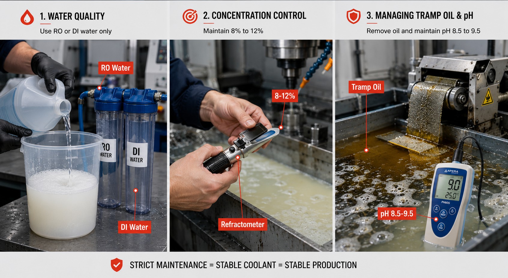 cnc coolant maintenance