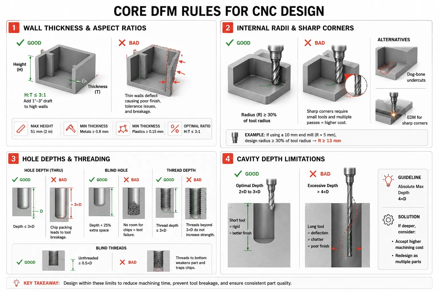 CNC DFM Design Rules