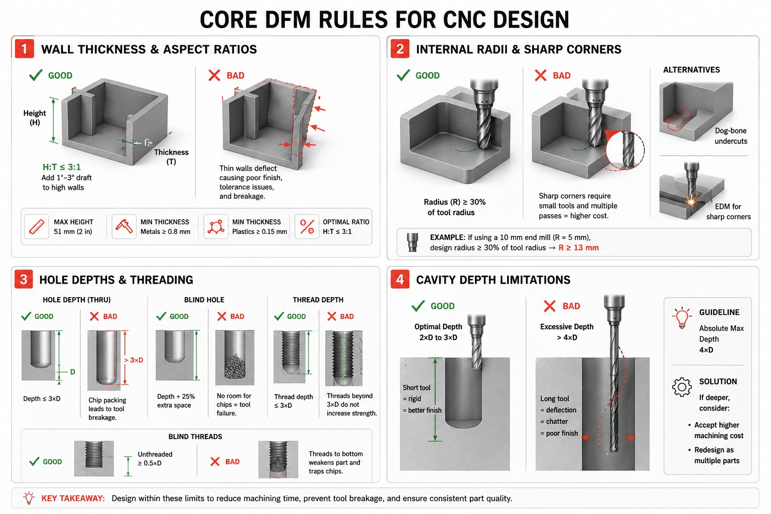 CNC DFM Design Rules