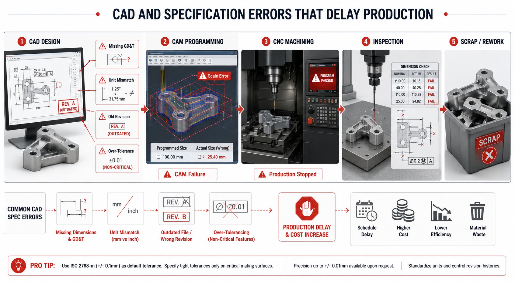CNC CAD Errors