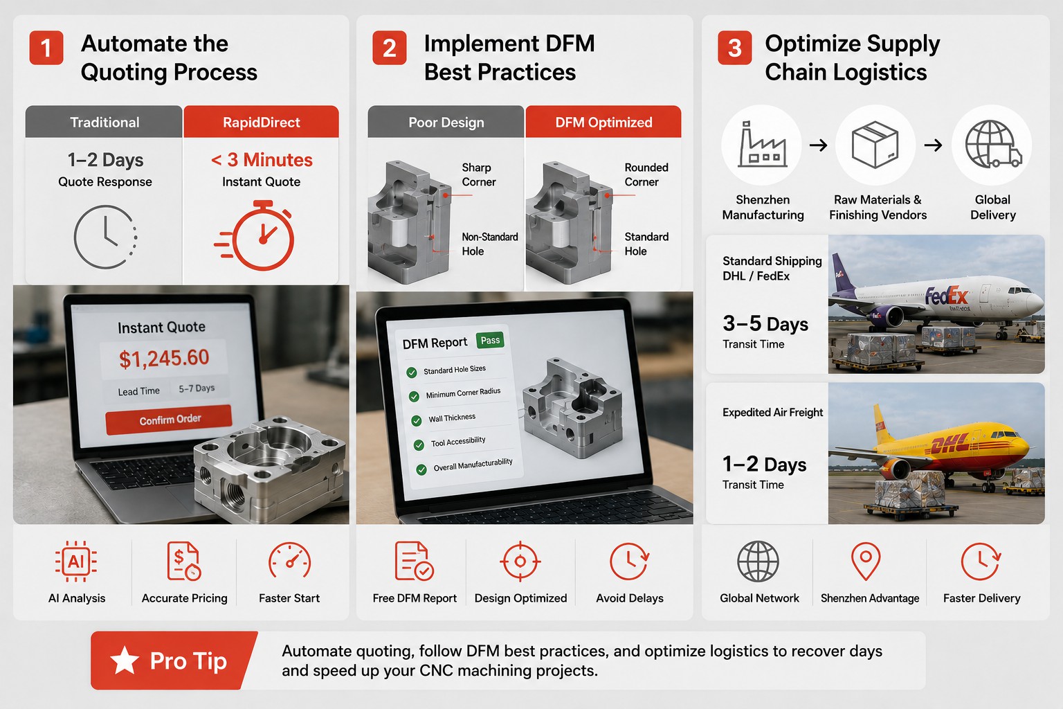 cnc lead time optimization