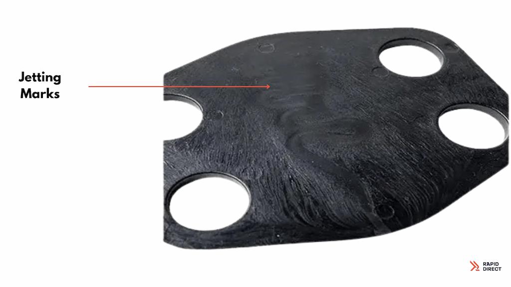 Jetting marks in molding