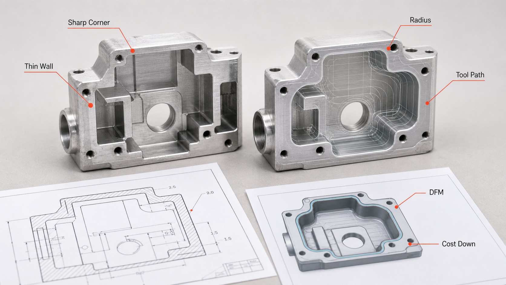 cnc dfm support