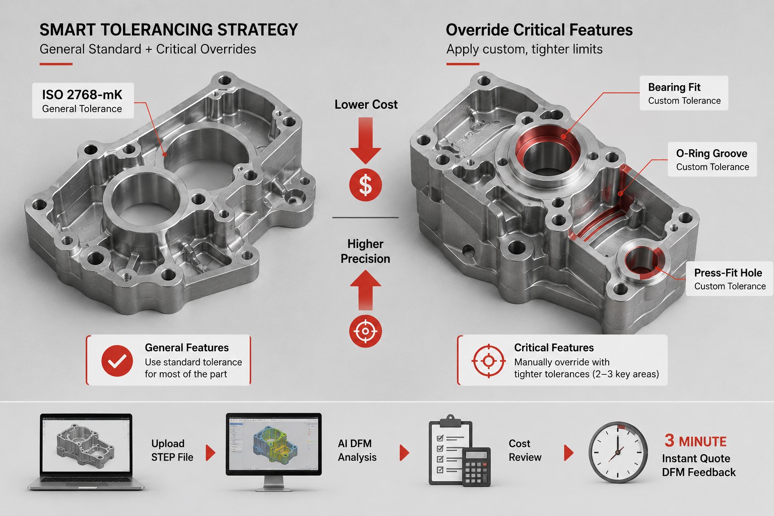 iso 2768 tolerance strategy