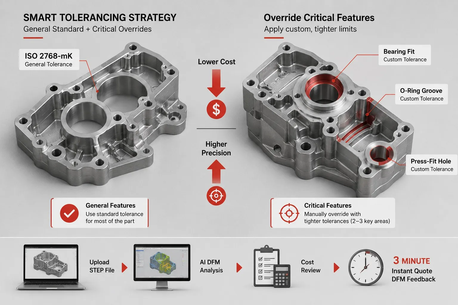 ISO 2768 Tolerance Chart: Reduce CNC Cost and Scrap