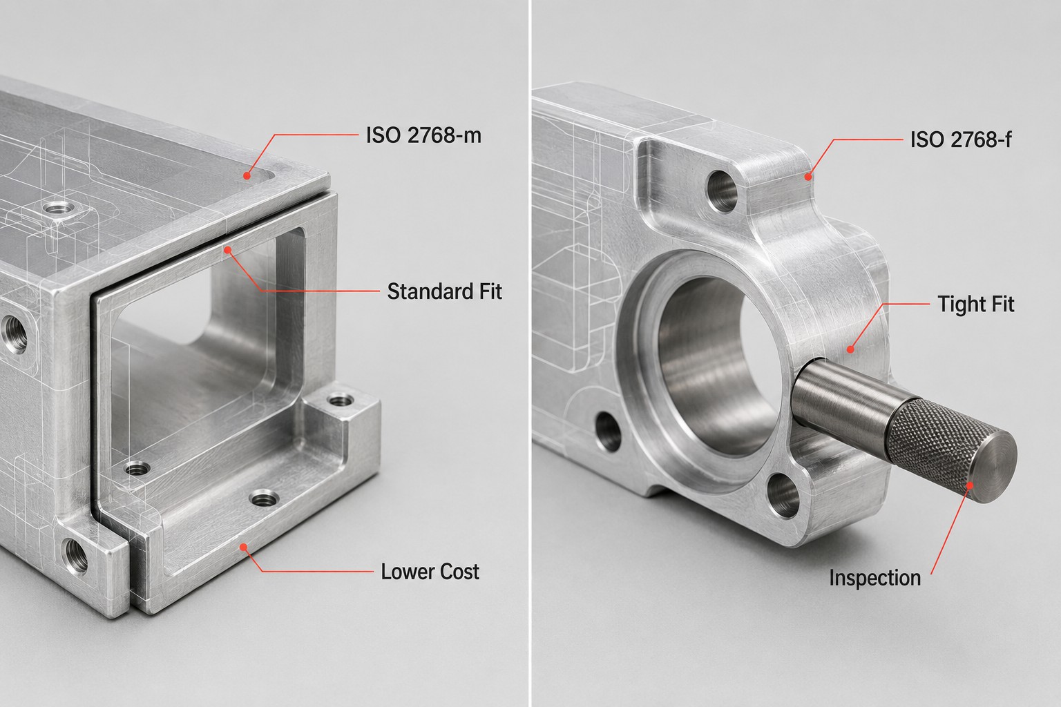 ISO 2768 f vs ISO 2768 m