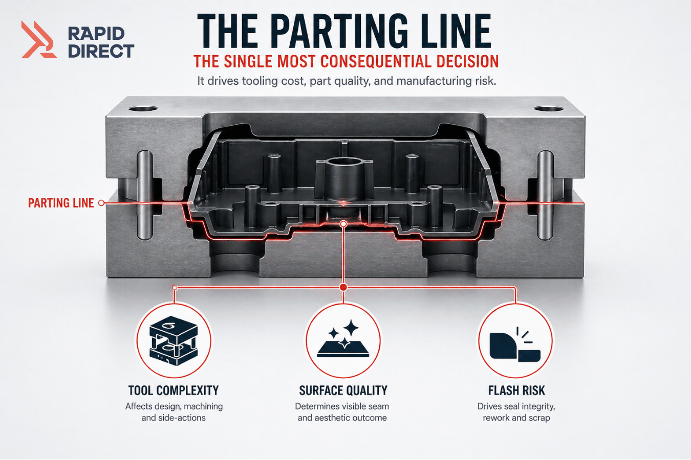 Parting Line Optimization The Engineer&rsquo;s Guide to Injection Molding DFM
