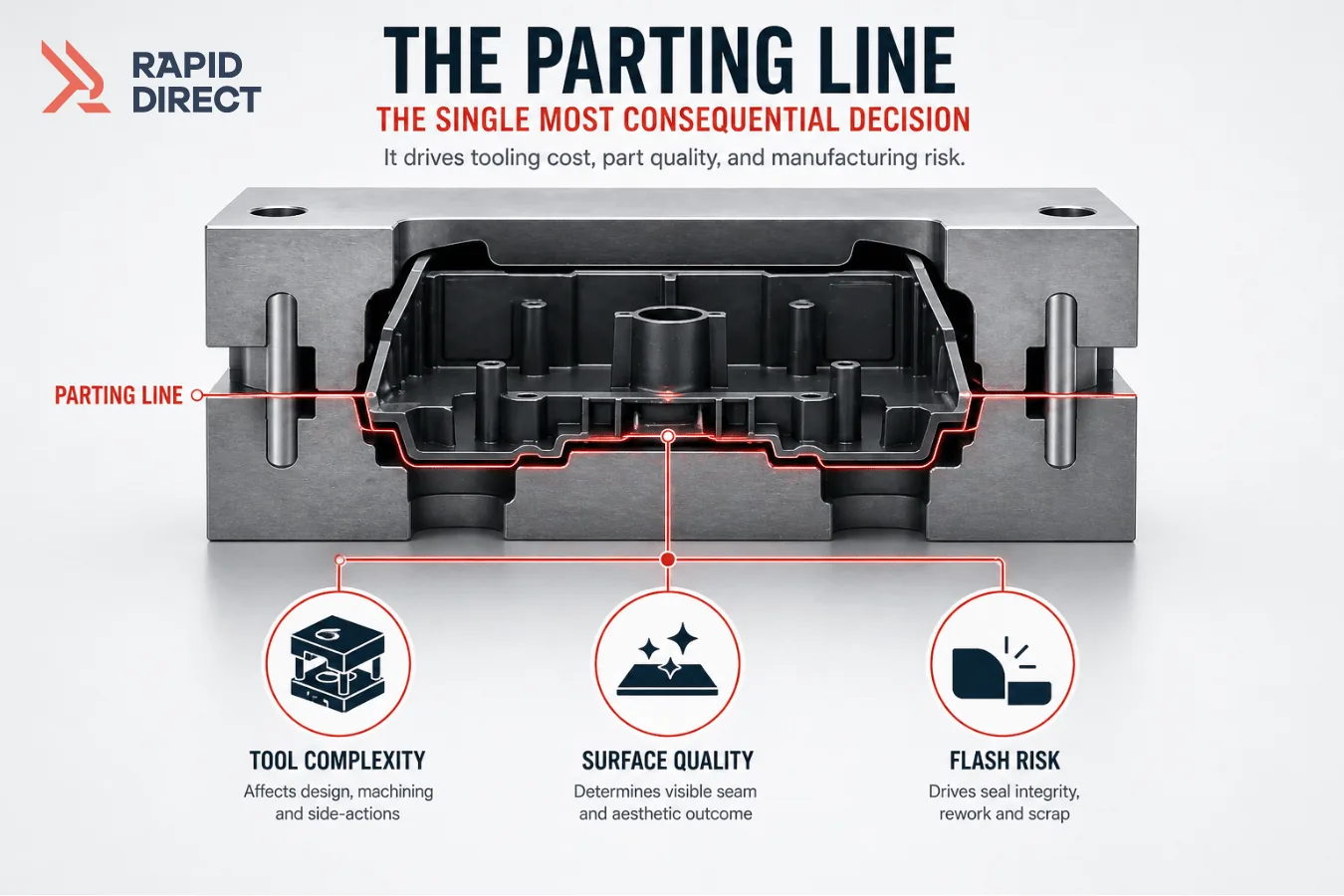 Parting Line Optimization The Engineer&rsquo;s Guide to Injection Molding DFM