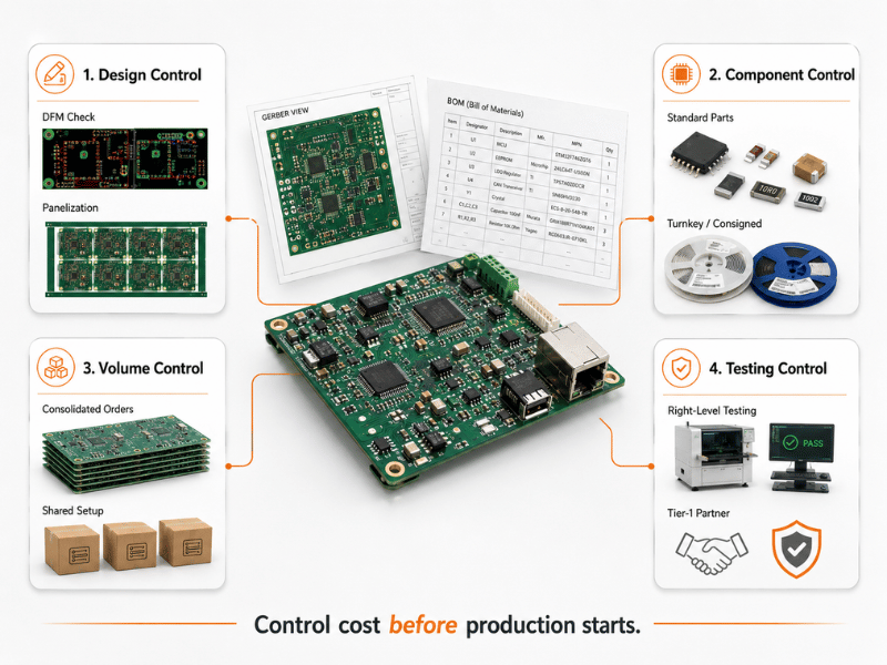 PCB 8 Strategies for Strict PCB Assembly Cost Control