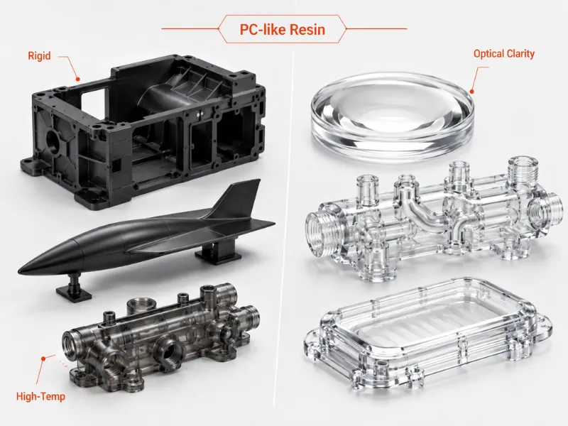 Polycarbonate (PC) Like Resins (Strong & High Temp)
