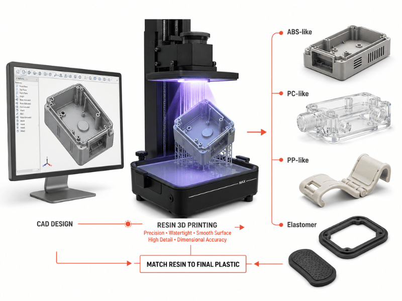 The Ultimate Guide to Resin 3D Printing Materials, Processes, and Services
