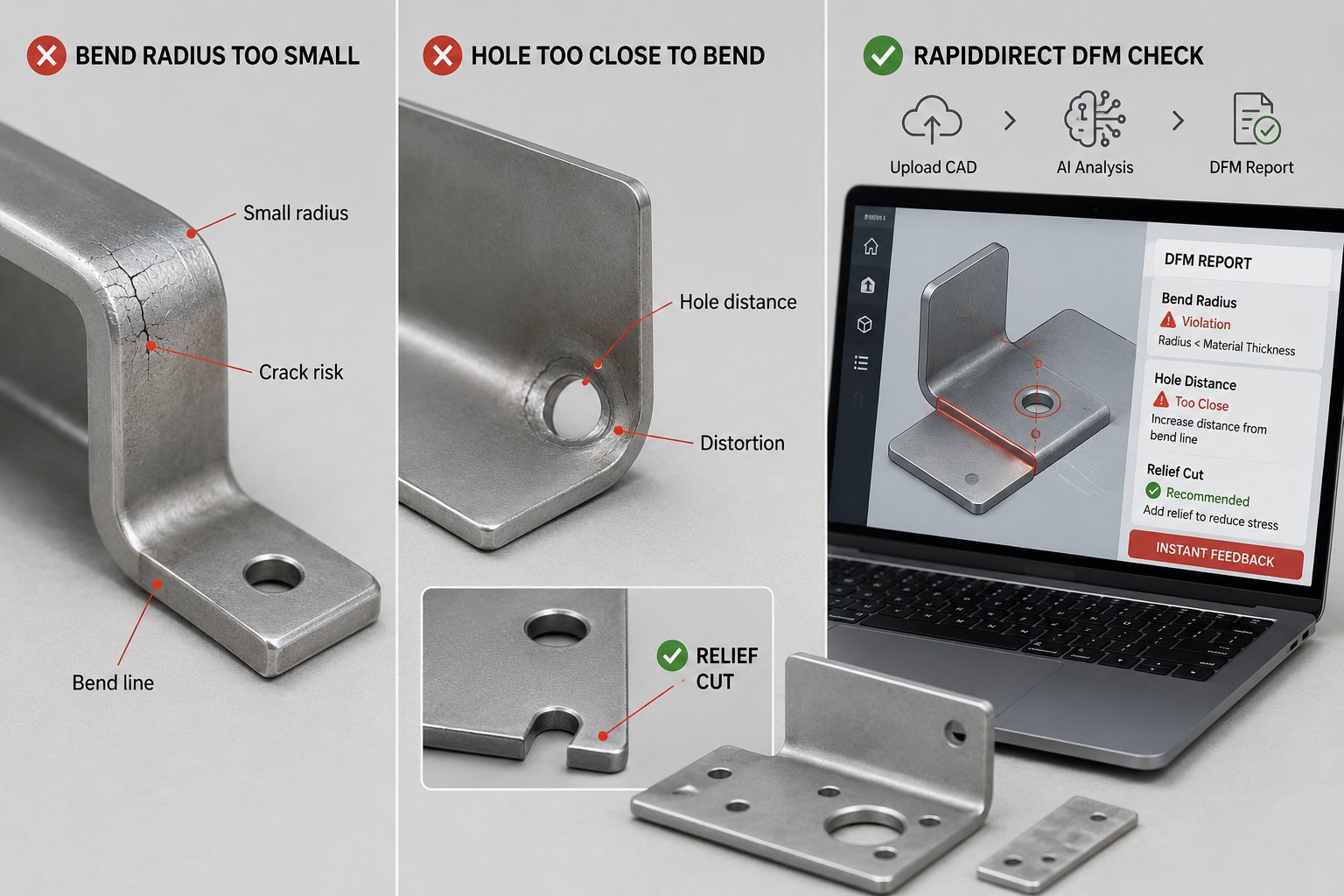 dfm bend radius