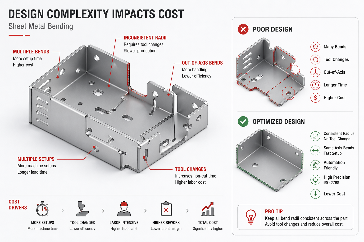 sheet metal bending cost optimization