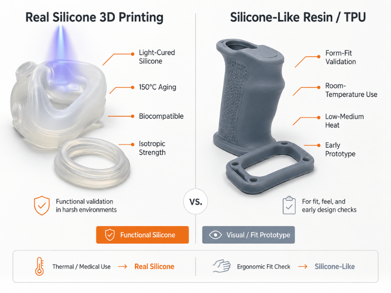Real Silicone vs Silicone Like