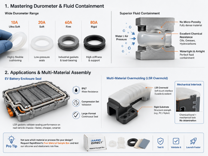EV Battery Seal + Overmolding Application