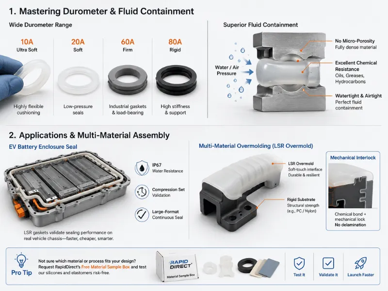 EV Battery Seal + Overmolding Application
