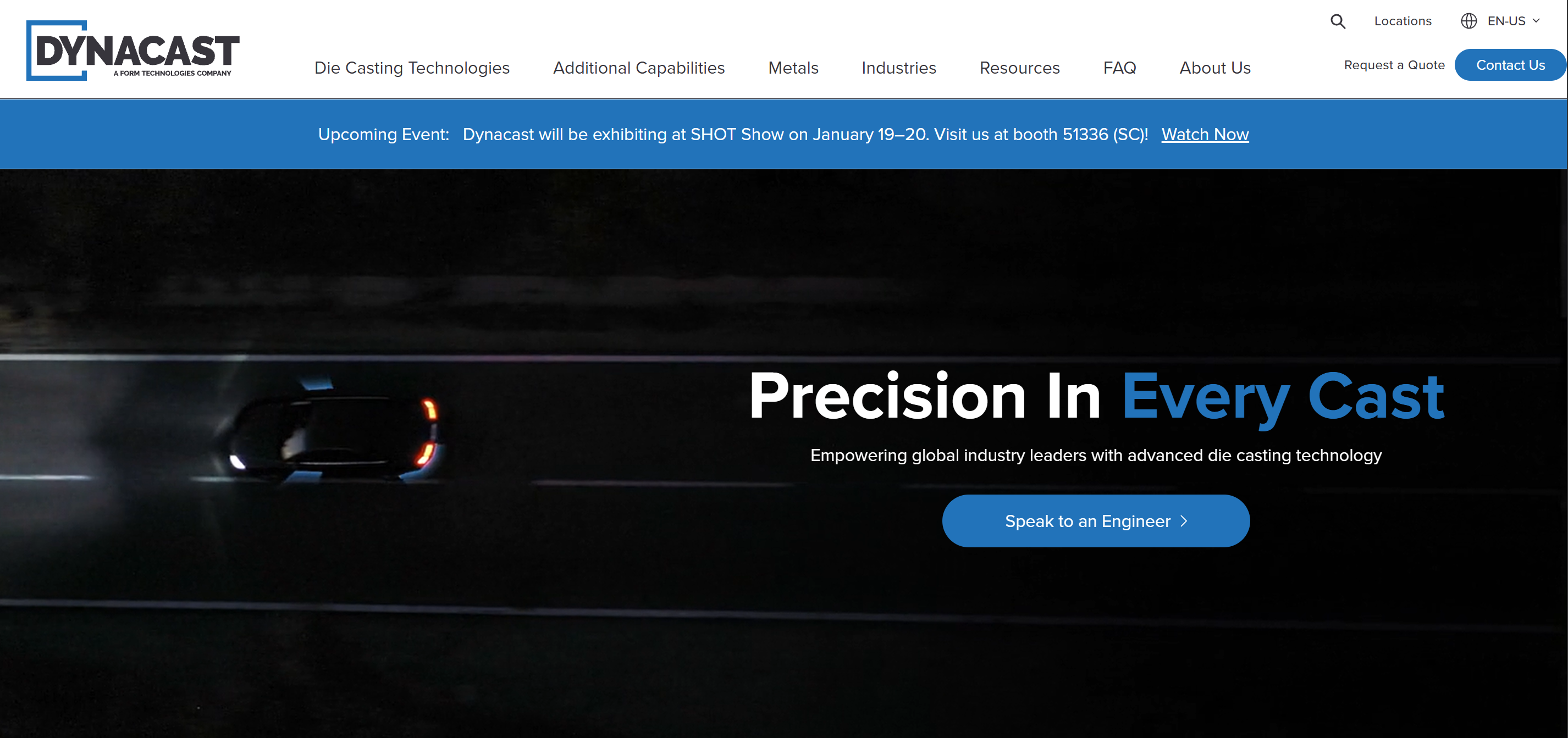 Dynacast die casting services