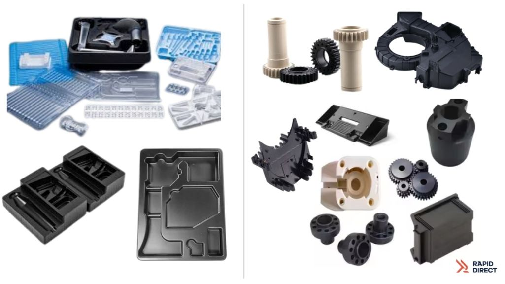 Vacuum formed vs injection molded parts