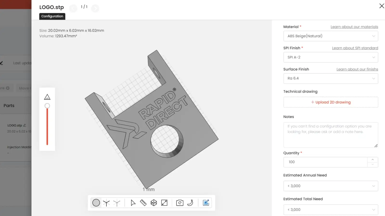 injection molding plastic parts quotes