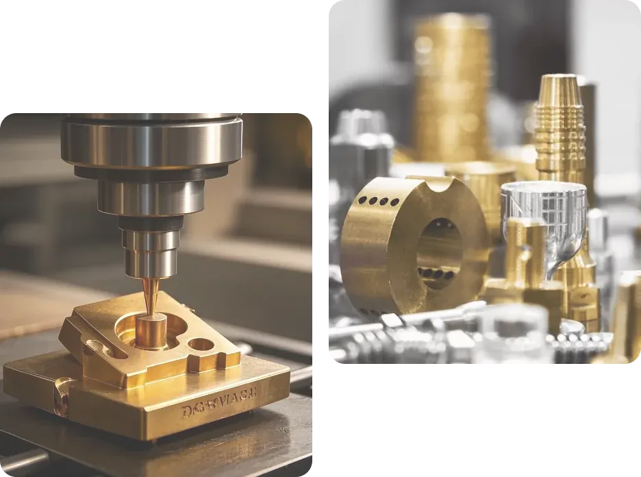 Custom Precision Bronze CNC Machining Components