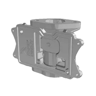 CNC milled metal part