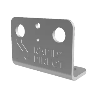 CNC milled sheet metal part
