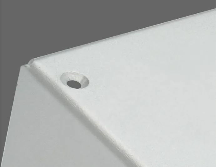 Sheet metal sand blasting