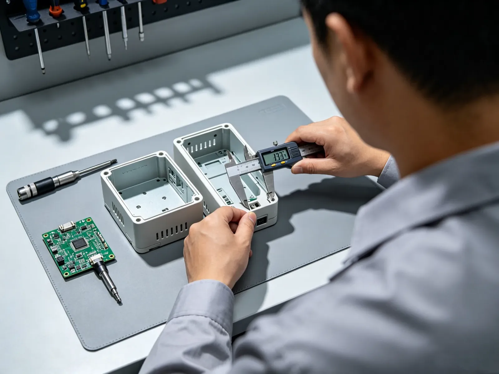 Functional testing of enclosure assembly and sealing