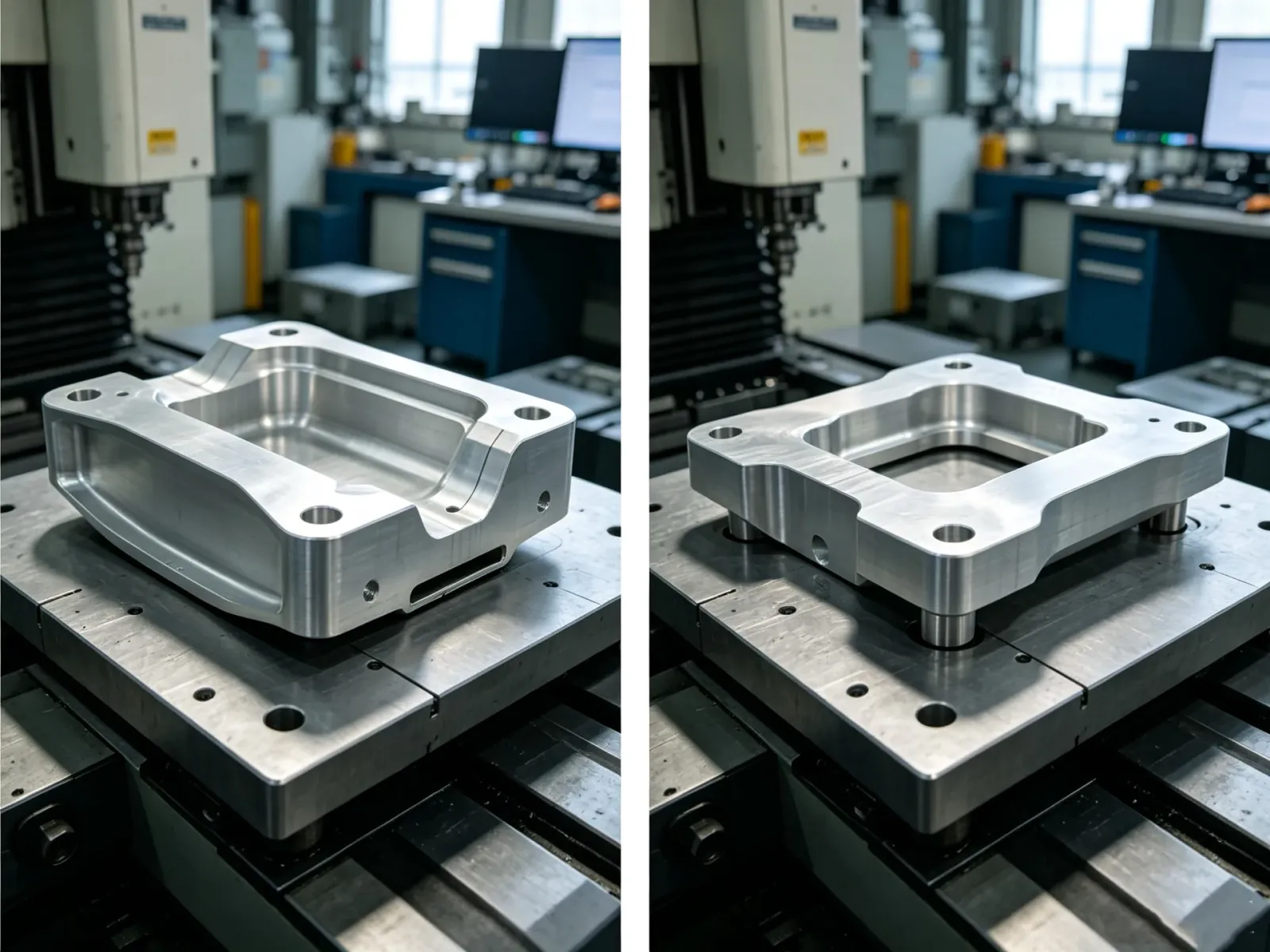 Deformation and material stress in large part CNC machining