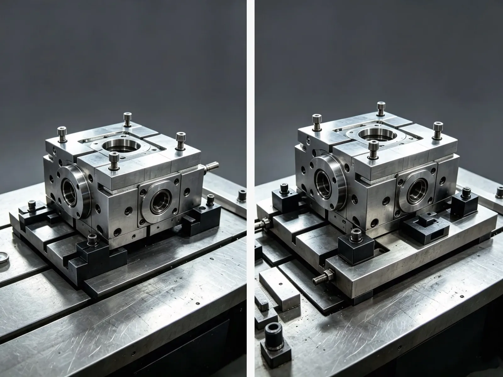 Workholding and setup alignment for large CNC parts