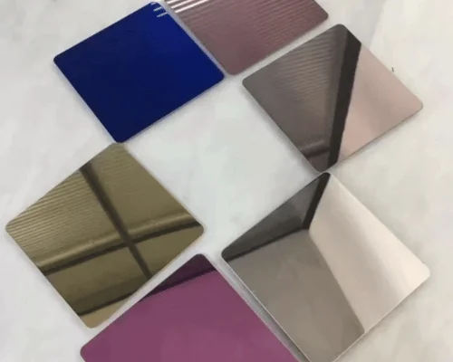 Embossed mirror from Bouchard Metal