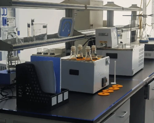 Corrosion test station used to verify stainless bar before dispatch